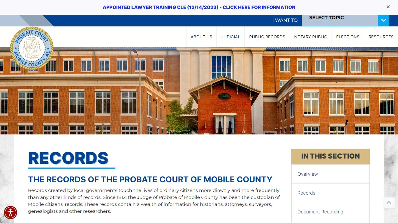 Public Records - Mobile County Probate Court